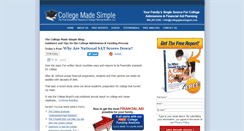 Desktop Screenshot of collegemadesimple.com